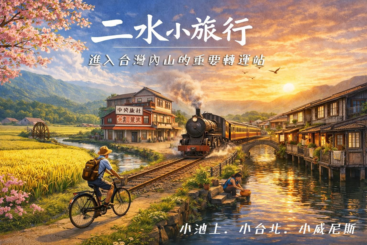 觀光】騎遊參山~~新亮點~八堡圳自行車道硯墨之道超美的自行車道-騎進